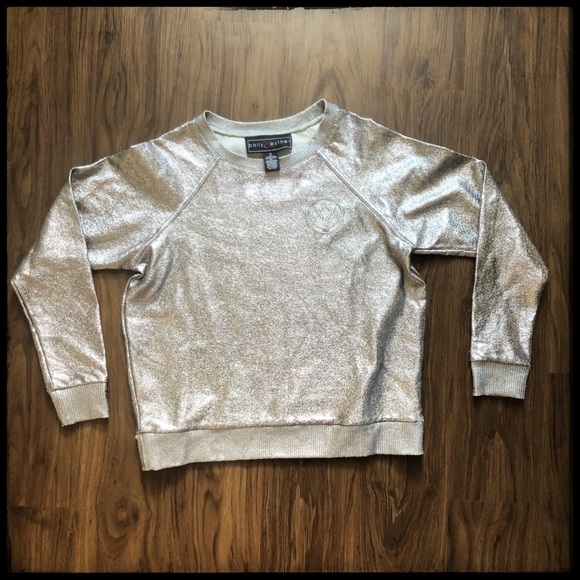 Polly & Esther Metallic Foil Sweatshirt - Picture 3 of 6
